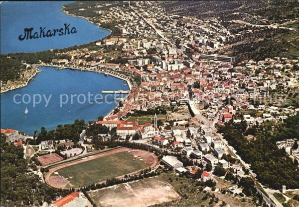 Makarska Dalmatien Fliegeraufnahme