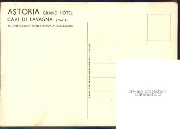 Cavi di Lavagna Astoria Grand Hotel – Bild 2