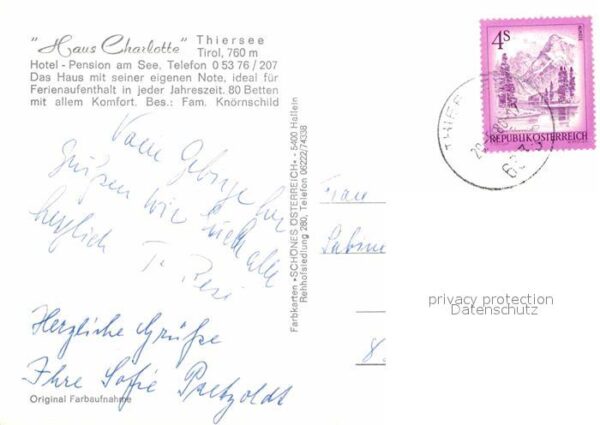Thiersee Haus Charlotte Hotel Pension am See – Bild 2