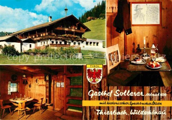 Thierbach Wildschoenau Gasthaus Sollerer