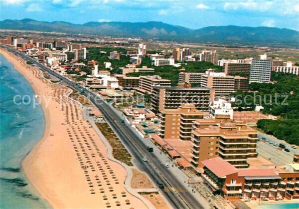 Mallorca Playa de Palma Fliegeraufnahme