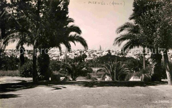 Meknes Vue de L_Hotel Transatlantique Sur la M