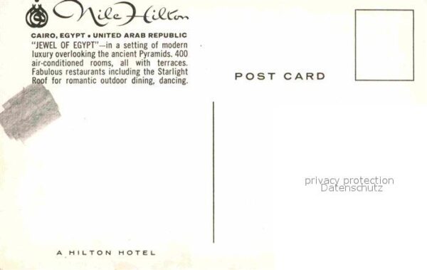 Cairo Egypt Nile Hilton – Bild 2