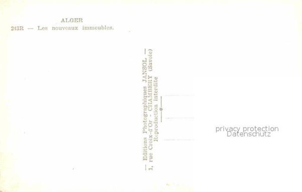 Alger Algerien Fliegeraufnahme Nouveaux Immeubles – Bild 2