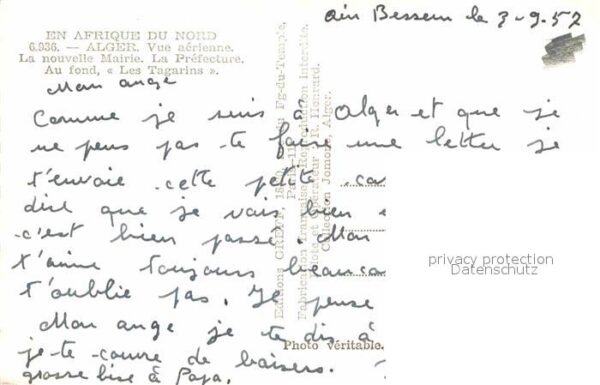 Alger Algerien Fliegeraufnahme Nouvelle Mairie Prefect – Bild 2