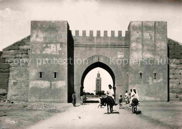 Maroc Marokko La porte nouvelle Koutoubia