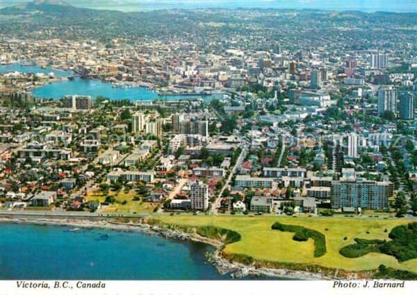 Victoria British Columbia Fliegeraufnahme Skyline