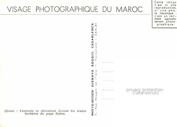Marokko Maroc Ifrane Tentes Berberes – Bild 2