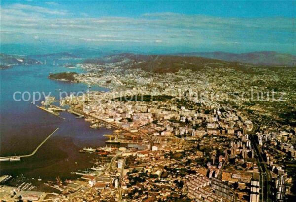 Vigo Galicia Espana Fliegeraufnahme