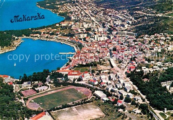 Makarska Dalmatien Fliegeraufnahme