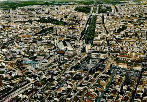 Lisboa Rossio Avenida da Liberdade Luftbild