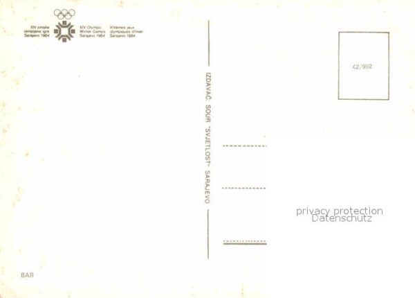 Sarajevo Olympische Winterspiele Luftbild – Bild 2