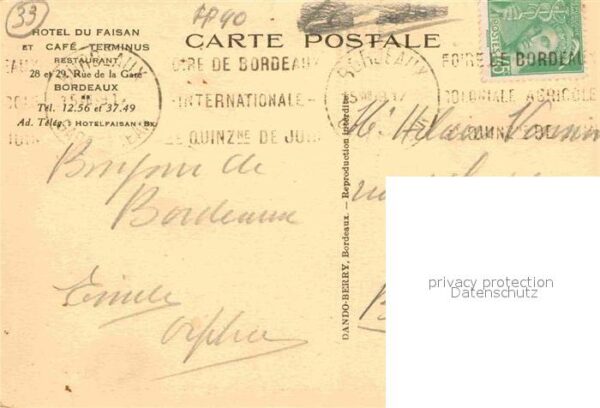 Bordeaux Hotel du Faisan Speisesaal – Bild 2