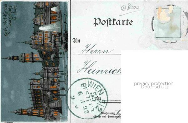 Verlag Hagelberg W. Nr. 36904 Dresden Katholische Hofkirche Sch – Bild 2