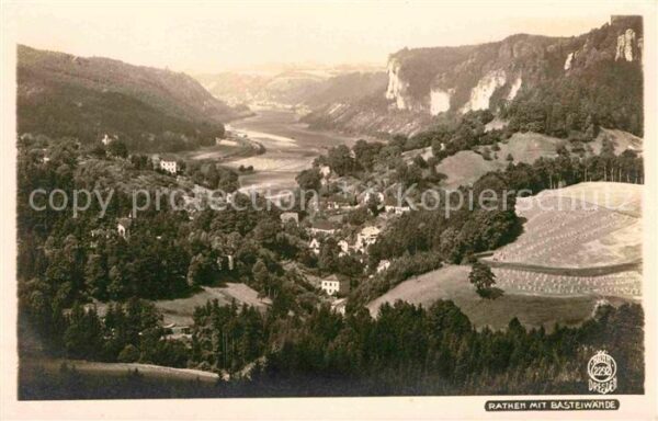 Foto Hahn Nr. 2292 Rathen Basteiwände