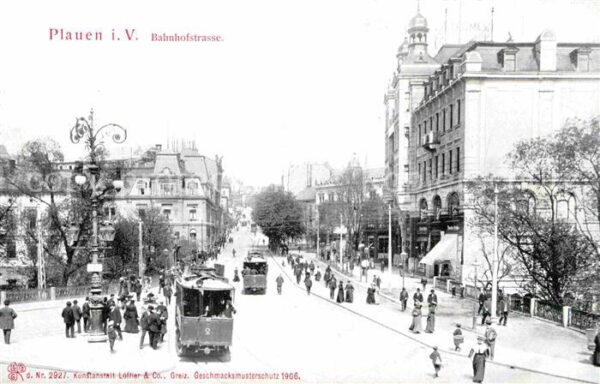 Strassenbahn Plauen Vogtland Bahnhofstrasse