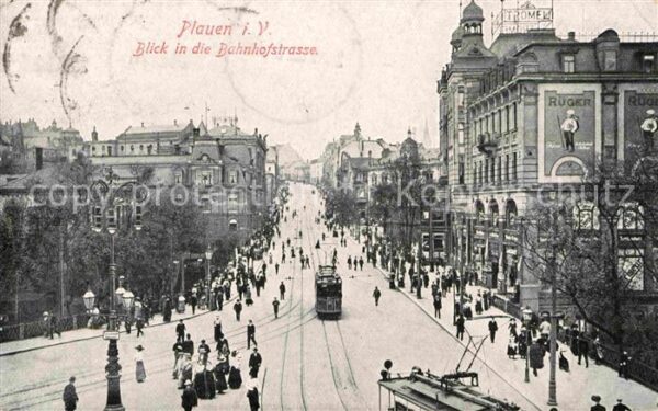 Strassenbahn Plauen Vogtland Bahnhofstrasse