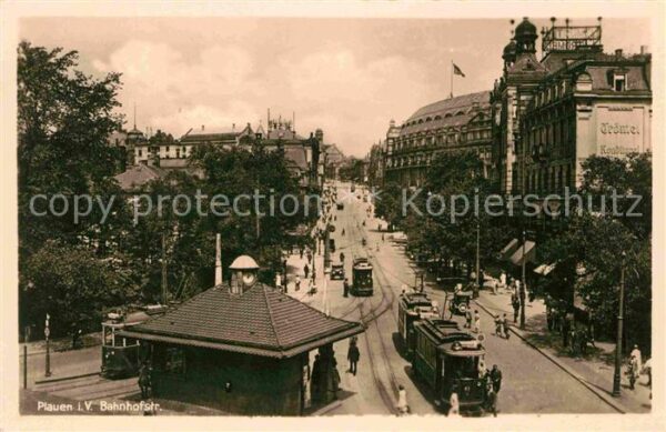 Strassenbahn Plauen Vogtland Bahnhofstrasse