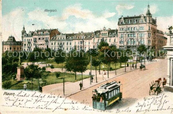 Strassenbahn Albertplatz Plauen