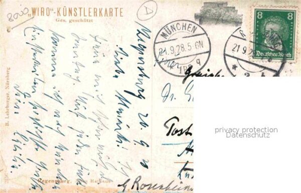 Verlag WIRO Wiedemann Nr. 2156 Regensburg Altes Rathaus – Bild 2