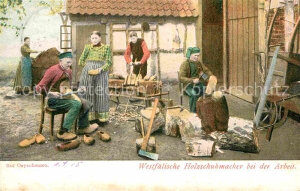 Schuhmacher Bad Oeyenhausen Holzschuhmacher bei der