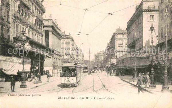 Strassenbahn Marseille Rue Cannebiere