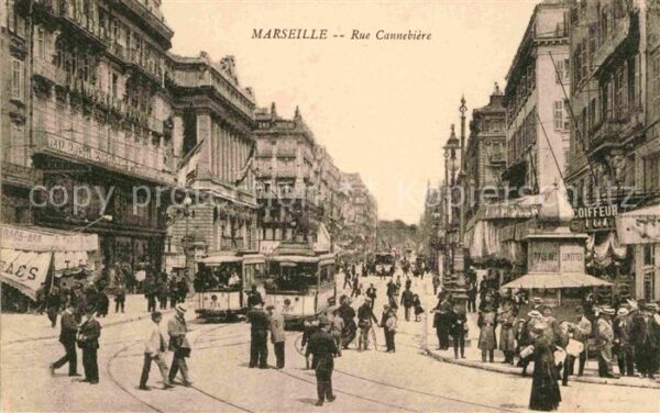 Strassenbahn Marseille Rue Cannebiere