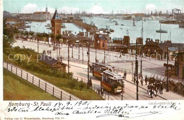 Strassenbahn Hamburg-St. Pauli Landungsbrücken