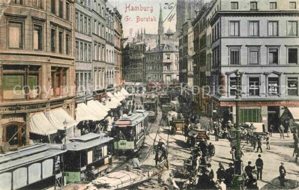 Strassenbahn Hamburg Grosser Burstah