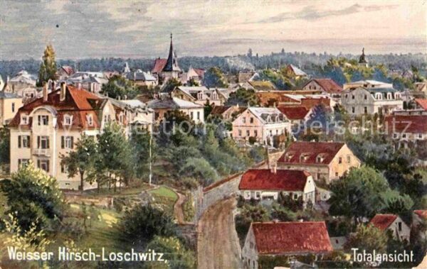 Verlag Wiedemann WIRO Nr. 1827 A Weisser Hirsch Loschwitz Totalan