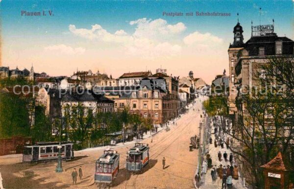 Strassenbahn Plauen Vogtland Postplatz Bahnhofstrass