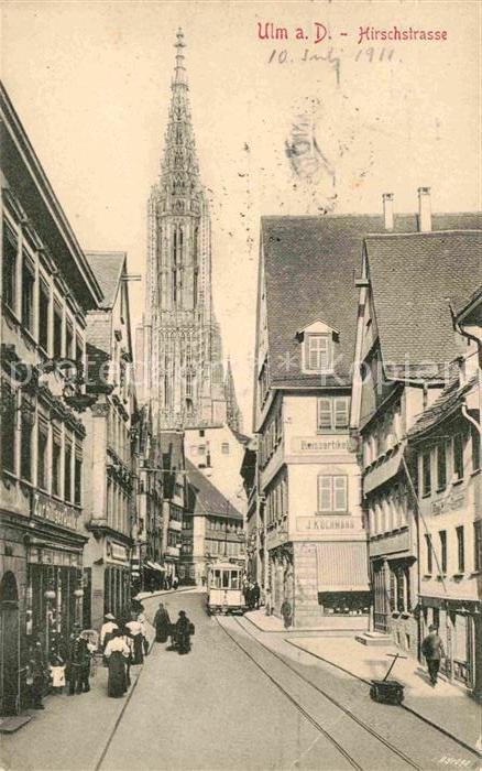 Strassenbahn Ulm Donau Hirschstrasse