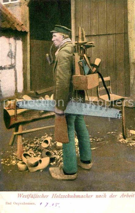 Schuhmacher Bay Oeyenhausen Westfälischer Holzschuh