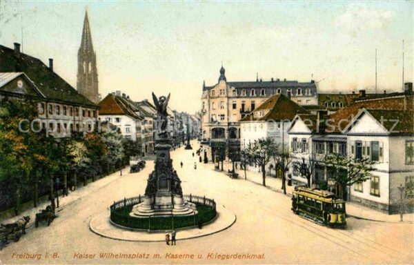 Strassenbahn Freiburg im Breisgau Kaiser Wilhelmspla
