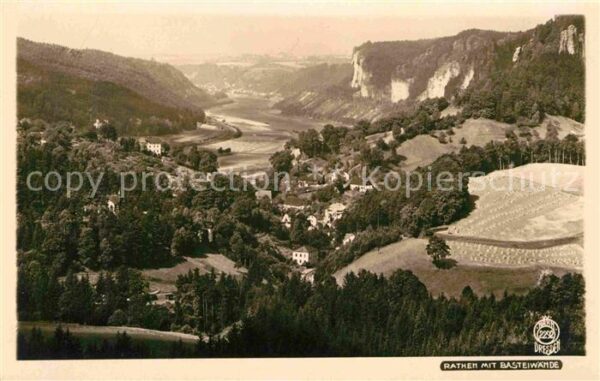 Foto Hahn Nr. 2292 Rathen Basteiwände