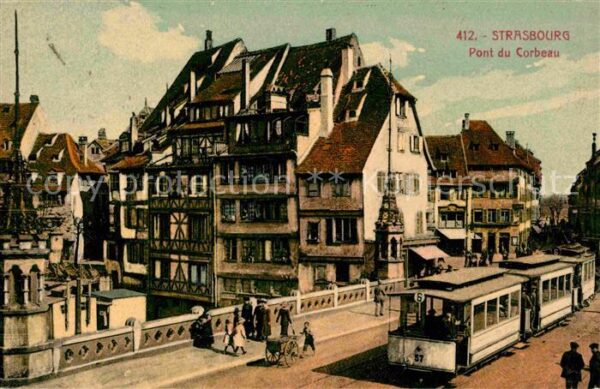 Strassenbahn Strasbourg Pont du Corbeau