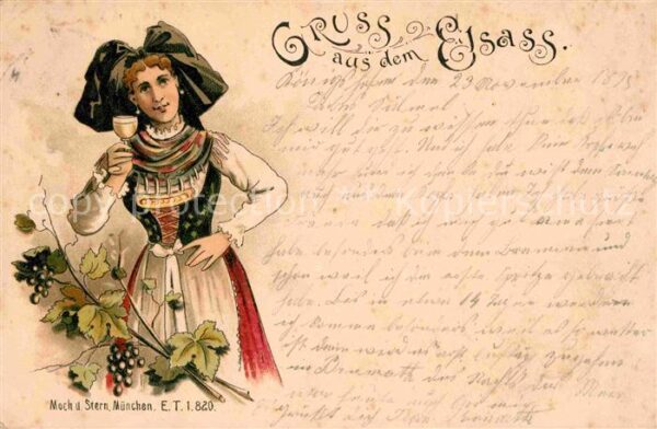 Trachten Alsace Litho