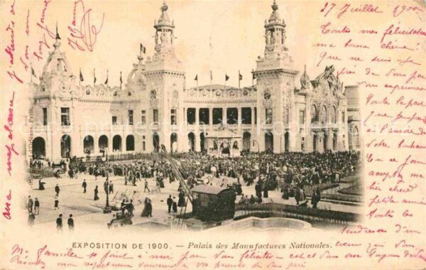 Exposition Universelle Paris 1900 Palais des Manufactures Nationales