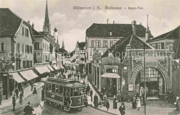Strassenbahn Mulhouse Junge-Tor