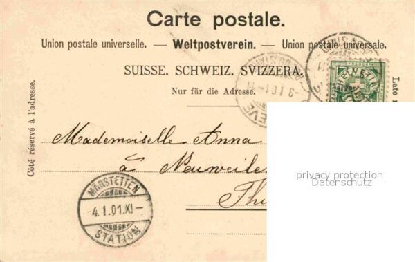 Strassenbahn Geneve Rue du Montblanc Hotel Suisse – Bild 2