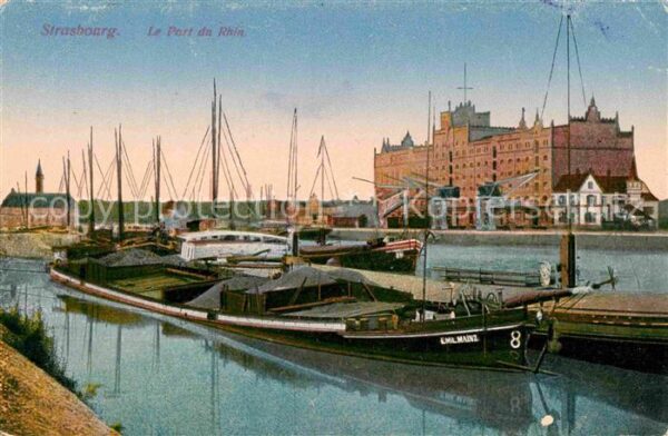 Frachter Binnenschifffahrt Strasbourg Port du Rhin