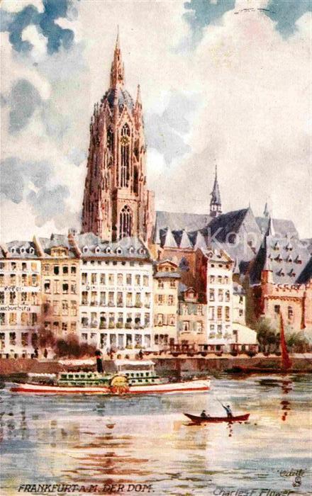 Verlag Tucks Oilette Nr. 617 B Frankfurt am Main Dom Charles E.