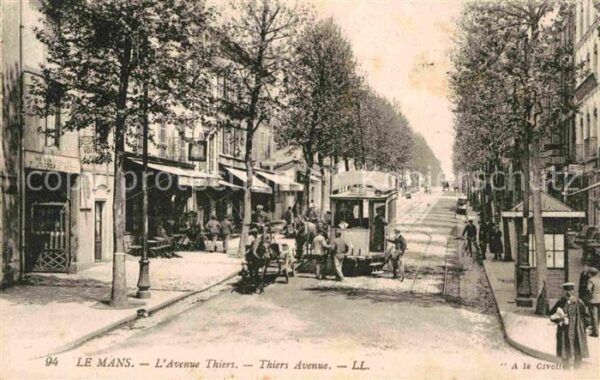 Strassenbahn Le Mans Avenue Thiers