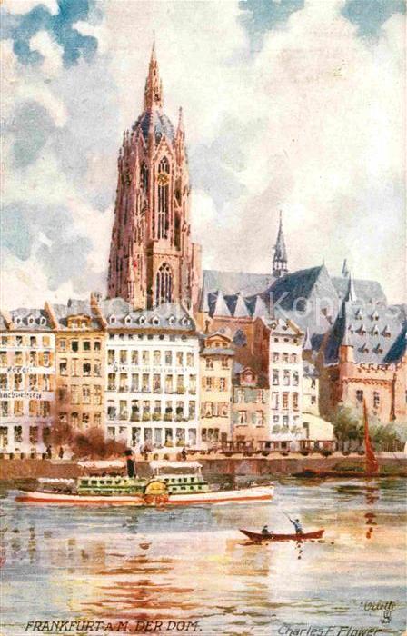 Verlag Tucks Oilette Nr. 617 B Frankfurt am Main Dom Charles E.