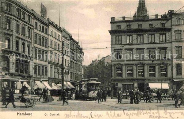 Strassenbahn Hamburg Grosser Burstah