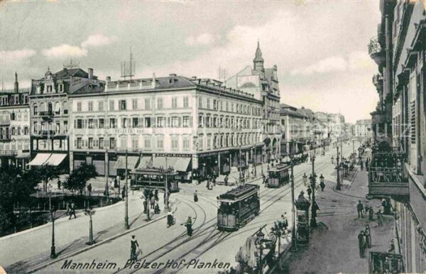 Strassenbahn Mannheim Pfälzer Hof Planken