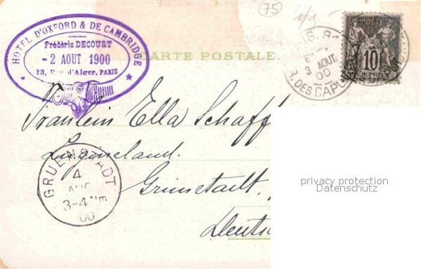Exposition Universelle Paris 1900 Palais des Moyens de Transports Litho – Bild 2