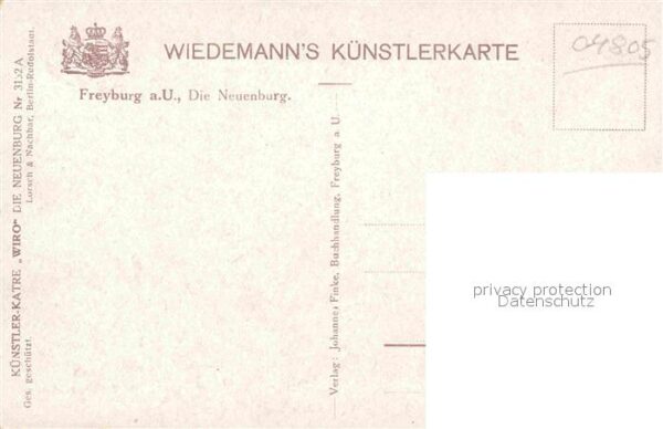 Verlag Wiedemann WIRO Nr. 3132 A Freyburg Unstrut Neuenburg – Bild 2