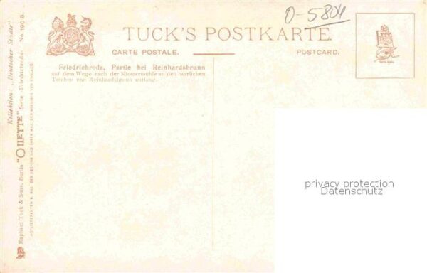 Verlag Tucks Oilette Nr. 190 B Friedrichroda Partie bei Reinhard – Bild 2