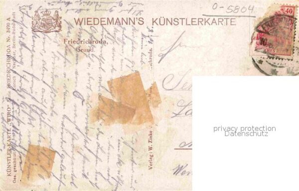 Verlag Wiedemann WIRO Nr. 3490 A Friedrichroda Grund – Bild 2